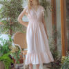 Nightdress Pajamas V-Neck Short Sleeves Cotton Sleepwear