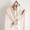 Novelty Floral Print Neck Scarves