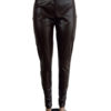 PU Leather Natural Waist Skinny Trousers - Image 6