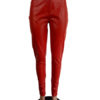 PU Leather Natural Waist Skinny Trousers - Image 8