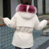 Pockets Hooded Zipper Long Sleeves Casual Coat Outerwear - Image 2