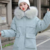 Pockets Hooded Zipper Long Sleeves Casual Coat Outerwear - Image 3