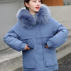 Pockets Hooded Zipper Long Sleeves Casual Coat Outerwear - Image 5