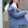 Pockets Hooded Zipper Long Sleeves Casual Coat Outerwear - Image 6