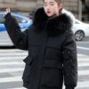Pockets Hooded Zipper Long Sleeves Casual Coat Outerwear - Image 8