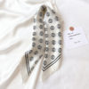 Printed Real Silk Small Square Neck Scarf - Image 9
