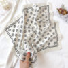 Printed Real Silk Small Square Neck Scarf - Image 8
