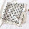 Printed Real Silk Small Square Neck Scarf - Image 7