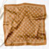 Printed Real Silk Small Square Neck Scarf - Image 5