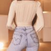Sexy Deep V Neck Jumpsuit Loose Stretch Short Romper - Image 13