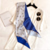 Silk Long Skinny Scarf for Neck - Image 15
