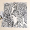 Square Silk Scarf Horse Print - Image 4