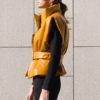 Stand Collar Sleeveless Leather Vest Jacket - Image 4