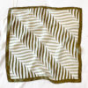 Striped Print Silk Hair Small Square Neck Scarf - Image 11