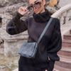 Tunic Long Puff Sleeves Casual High Collar Shift Dress - Image 4