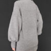 Tunic Long Puff Sleeves Casual High Collar Shift Dress - Image 6
