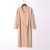 Turn-down Collar Lace up Long Sleeve Fashion Loose Sweater Dresses - Image 10