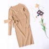 V Neck Long Sleeve Jumper Chic Street Wear Body Con Sweater Dress - Image 9
