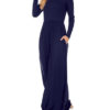 Casual Attire Jersey Cotton Knit Fabric Long Sleeve Maxi Dress - Image 9