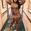 Casual Sexy Leopard Print Bodycon Mini Party Dress - Image 3