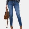 Casual Zipper Slim Long Denim Jeans - Image 4