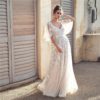 Fashion Lace Deep V Backless Evening Dress