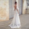 Fashion Lace Deep V Backless Evening Dress - Image 2