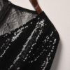 Fashion Sexy V-neck Sequined Long Sleeve Lace Hollow Dress - Image 12