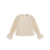Fashion Solid Color Flare Sleeve Blouse - Image 5