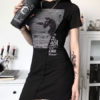 Gothic Cotton Bodycon Long Sleeves Retro Dress - Image 4