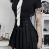 Gothic Shirt Academic Cotton Retro Tops - Image 6