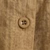 Long Sleeve Button Down Cotton Asymmetric Vintage Blouse - Image 5