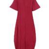 Loose Short Sleeve Solid Casual Long Maxi Dress - Image 6