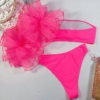 Mesh sleeve casual bandeau bikini - Image 22