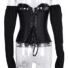 Off Shoulder Long Sleeve Solid Color Blouse - Image 13