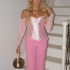 Off Shoulder Long Sleeve Solid Color Blouse - Image 4