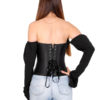 Off Shoulder Long Sleeve Solid Color Blouse - Image 9