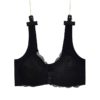 Plus Size Front Closure Wireless Lace Bra - Image 2