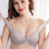 Plus Size Front Closure Wireless Lace Bra - Image 18