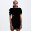 Sexy Hollow Out Fashion Short Sleeve Lace Mini Dress - Image 6