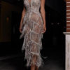 Sexy Sequins Tassels Midi Party Dress
