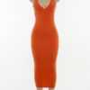 Sexy V Neck Low-Cut Sleeveless Bodycon Dress - Image 13