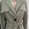 Stylish Polyester Layered Turndown Collar Lace Up Long Sleeves Blazer Coats - Image 2