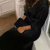 Versatile Wrap Top Pleated Skirt Dress - Image 5