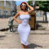 Bodycon Dress Long Pleated Sexy night Club dress - Image 5