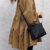 Casual O-Neck Puff Sleeve Layered Hem Blouse - Image 2