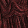 Chiffon Dots Ruched Long Sleeve Dress - Image 2