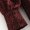 Chiffon Dots Ruched Long Sleeve Dress - Image 3