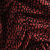 Chiffon Dots Ruched Long Sleeve Dress - Image 4