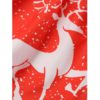 Christmas Elk Print Fit and Flare Dress - Image 4